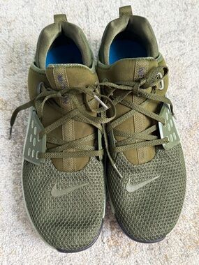 Nike Free Olive Green Knit Running Shoes